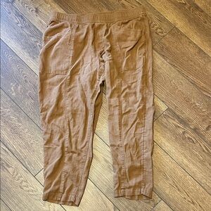 Old Navy Women’s Elastic Waist Brown Casual Pants Large